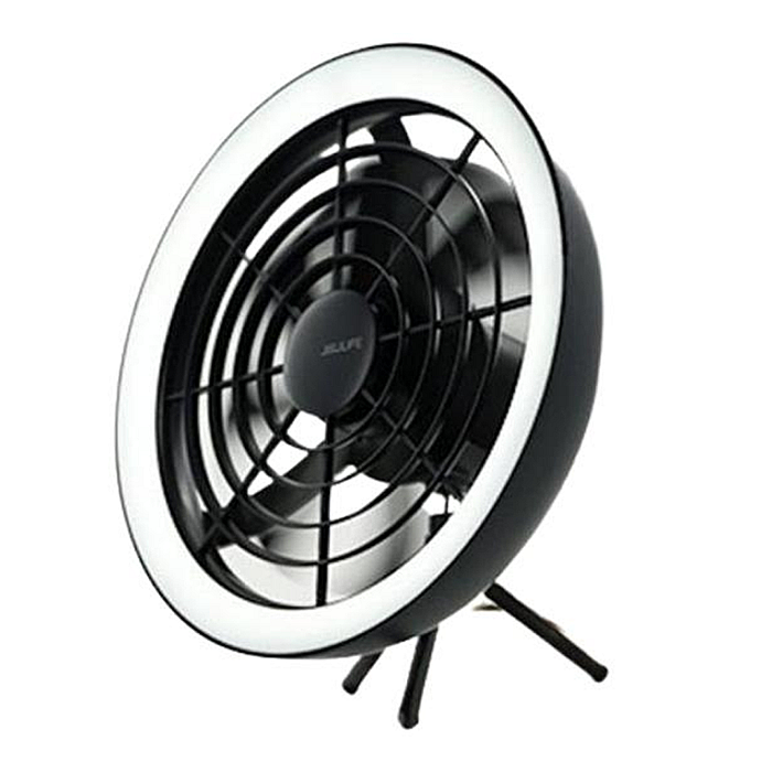 JISULIFE FA17 Outdoor LED Ceiling Fan with Long Tripod Stand